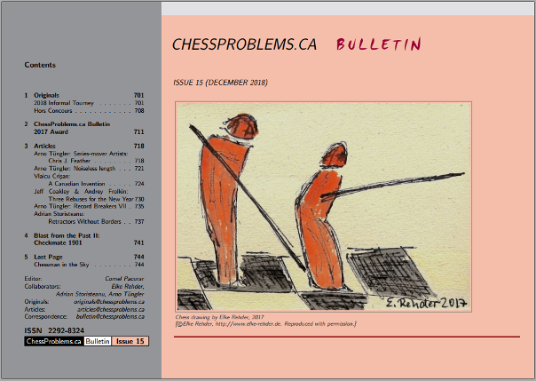 ChessProblems.ca Bulletin - Issue 15, December 2018