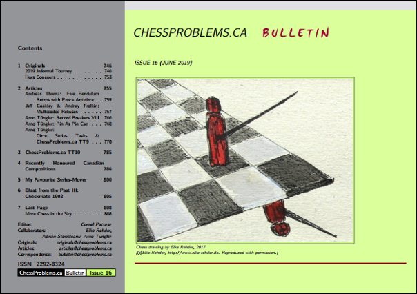 ChessProblems.ca Bulletin - Issue 16, June 2019